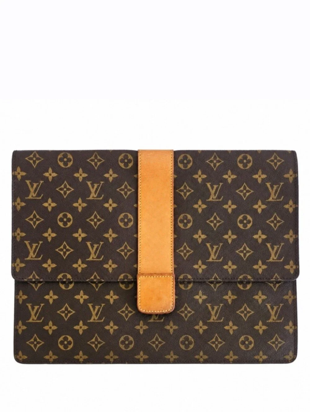 Louis Vuitton Vintage Monogram Lena Portfolio Clutch / Documents Laptop Bag